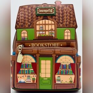 Loungefly Bam Glow In The Dark Bookstore Mini Backpack (Grail)